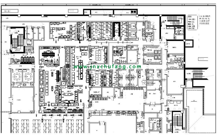 醫(yī)院食堂廚房設(shè)備平面布置圖